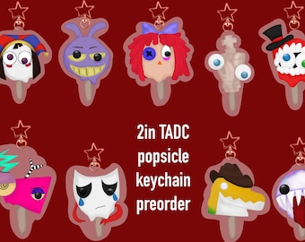 The Amazing Digital Circus Popsicle Acrylic Keychain
