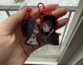 My Ceramic Romance Demolition Lovers Magnet Schlüsselanhänger Set