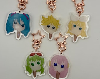 Vocaloid Character Popsicle Keychain