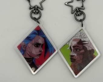 Llavero acrílico de vitral arcano