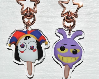 The Amazing Digital Circus Popsicle Acrylic Keychain