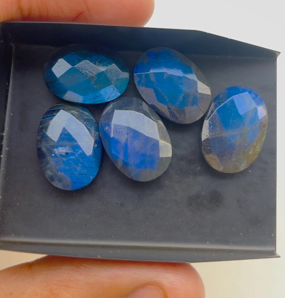 Spectrolite Blue Natural Blue Flash Spectrolite Labradorite Oval Briolette Gemstones for ...