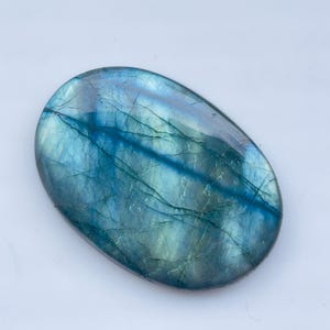 Natuurlijke blauwe labradoriet cabochon, 30 x 40 mm AAA ovale edelsteen voor het maken van sieraden
