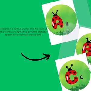 Printable Ladybug Themed Alphabet Posters/ Educational Posters ...