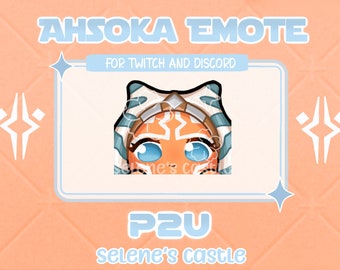 Ahsoka Peek Emote for Twitch and Discord | Clone Wars and Rebels | Cute Emotes | Ahsoka Emotes