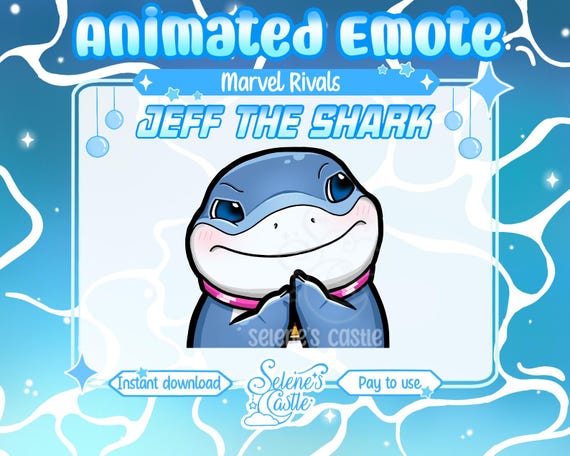 ANIMATED Jeff Emote  | Plotting Jeff the Shark Emote for Twitch & Discord | Meme Land Shark Emote | Marvel Rivals Emotes | Scheming Jeff