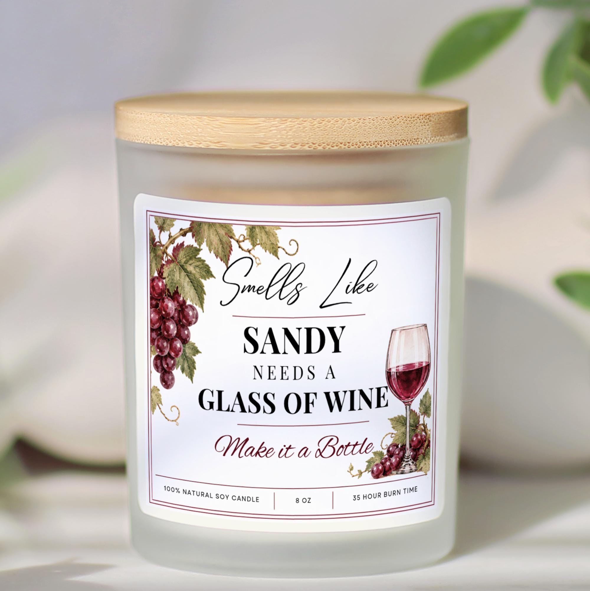 Red Wine Candle - Etsy
