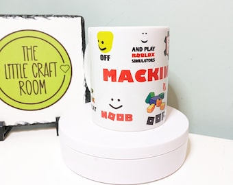 Personalised Roblox gaming gift mug