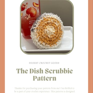 Dish Scrubbie Crochet Pattern PDF