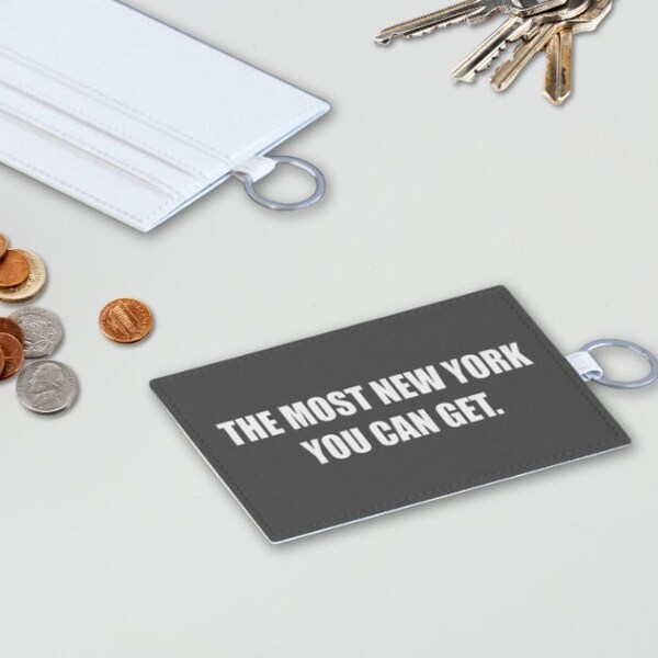 The Most New York You Can Get - Faux Leather Keychain Card Holder