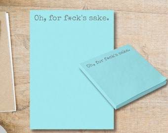 Oh, For F*ck's Sake - Post-its® Sticky Note Pads - Many Sizes