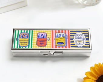 Sardines Pill Box - 7 Day Organizer for Meds or Supplements