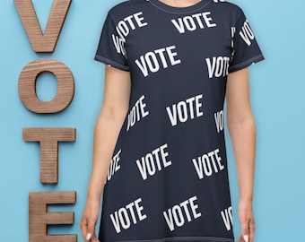 VOTE T-Shirt Dress - Presidential Election Outfit