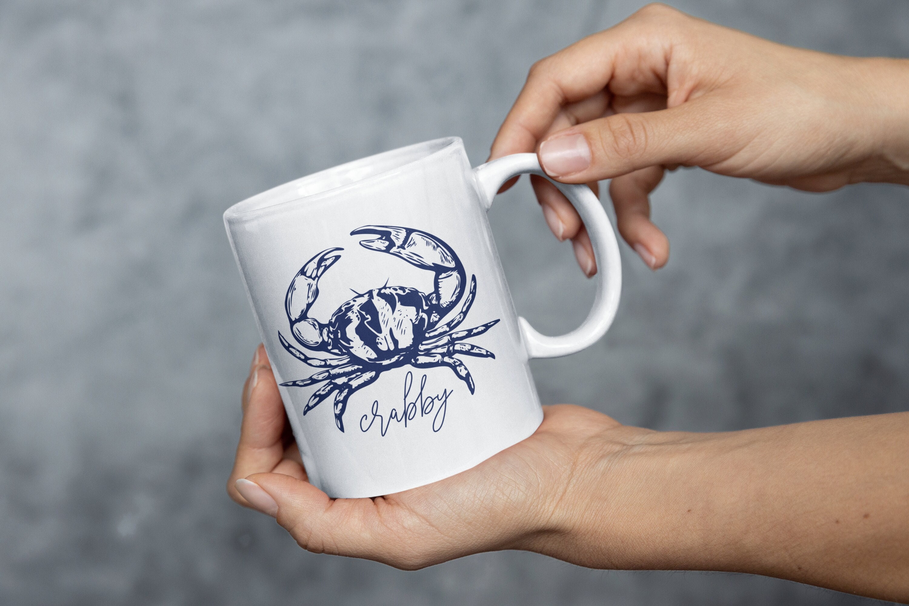 Crabby Crab Coffee Mug 11oz - Etsy