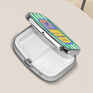 Pilulier Sardines : petite forme rectangulaire avec 2 compartiments - 6 variantes image 5