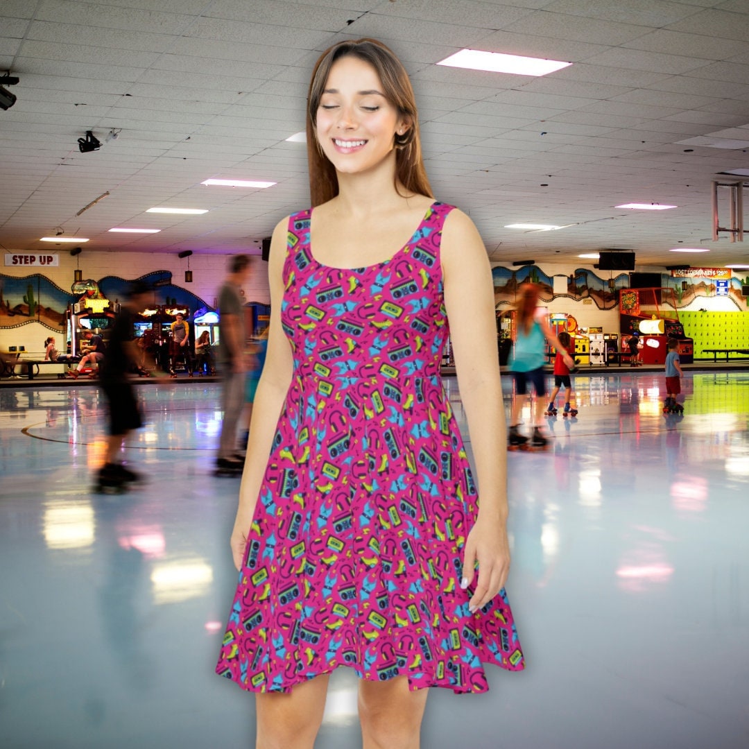 Neon Dress 90s - Etsy Neon Dress 90s - Etsy