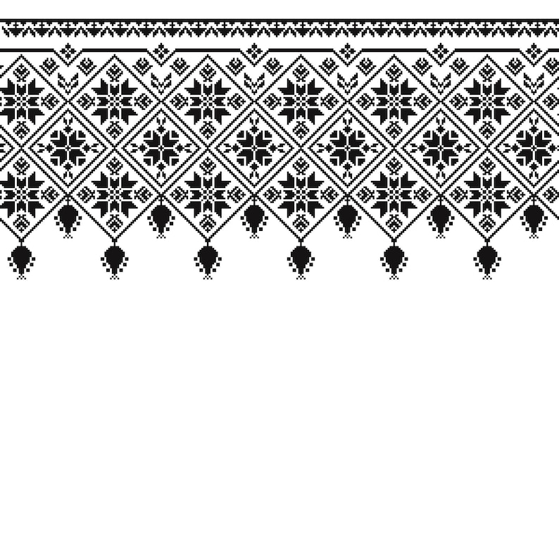 Simple Palestinian Patterns Palestinian Tatreez Printable File - Etsy
