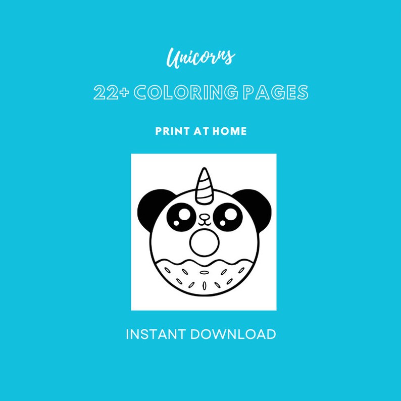 Unicorn Coloring Pages | 20+ Coloring Sheets - Etsy