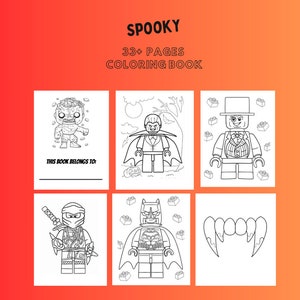 Spooky Coloring Book | 33+ Scary Themed Coloring Sheets | Print at Home