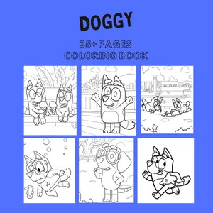 Doggy Coloring Book | 35+ Themed Coloring Pages