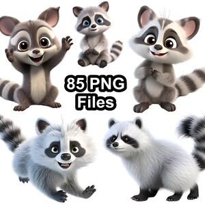 85 Cute Raccoon PNG Clipart - Funny Raccoon - Raccoon Sublimation - Digital Download - Commercial Use - High Resolution Image