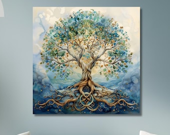 Tree of Life Canvas Print: Yggdrasil Norse Mythology Wall Art