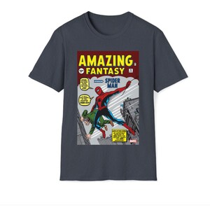 Spider-Man First Appearance Comic Book T-Shirt Unisex image 5