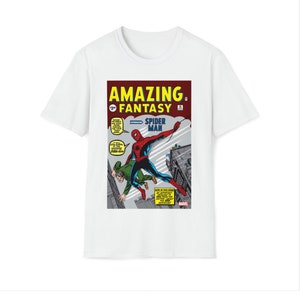Spider-Man First Appearance Comic Book T-Shirt Unisex image 8