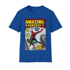 Spider-Man First Appearance Comic Book T-Shirt Unisex image 4