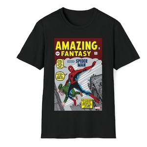 Spider-Man First Appearance Comic Book T-Shirt Unisex image 1
