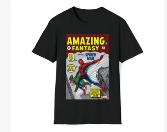 Spider-Man First Appearance Comic Book T-Shirt Unisex