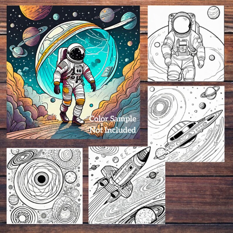 Solar System Coloring Book: 30 Pages (digital Download) - Etsy