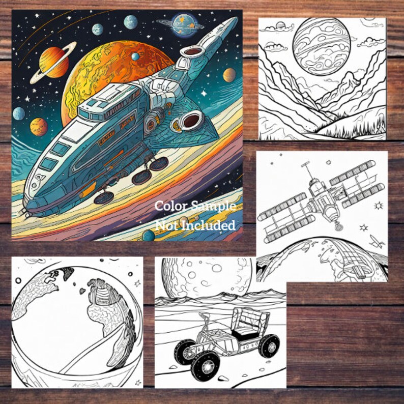 Solar System Coloring Book: 30 Pages (digital Download) - Etsy
