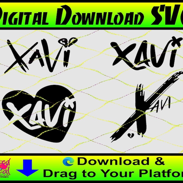 4 Xavi Digital Download Vectorize SVG file