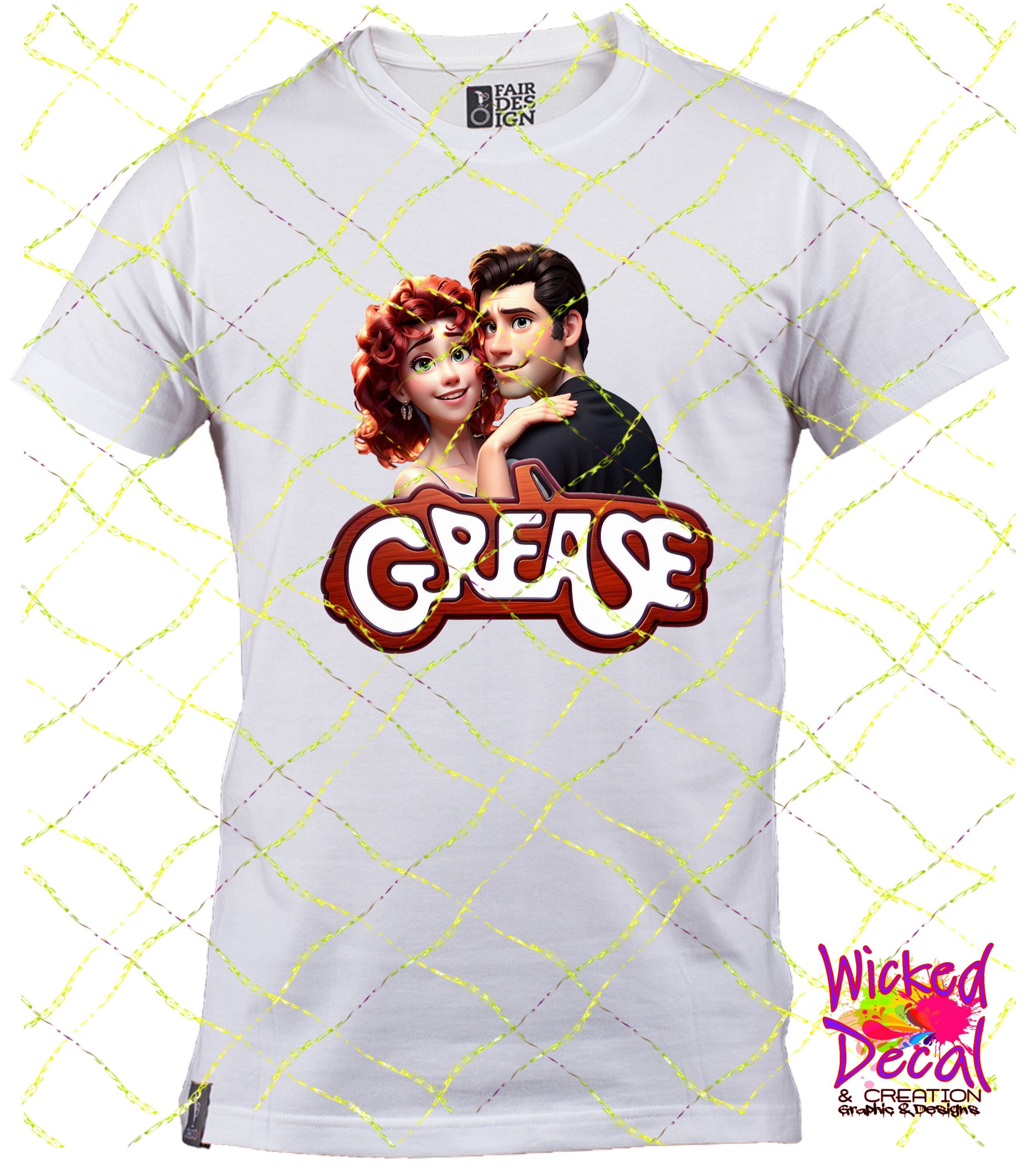 3D Grease Cartoon Digital Download PNG - Etsy