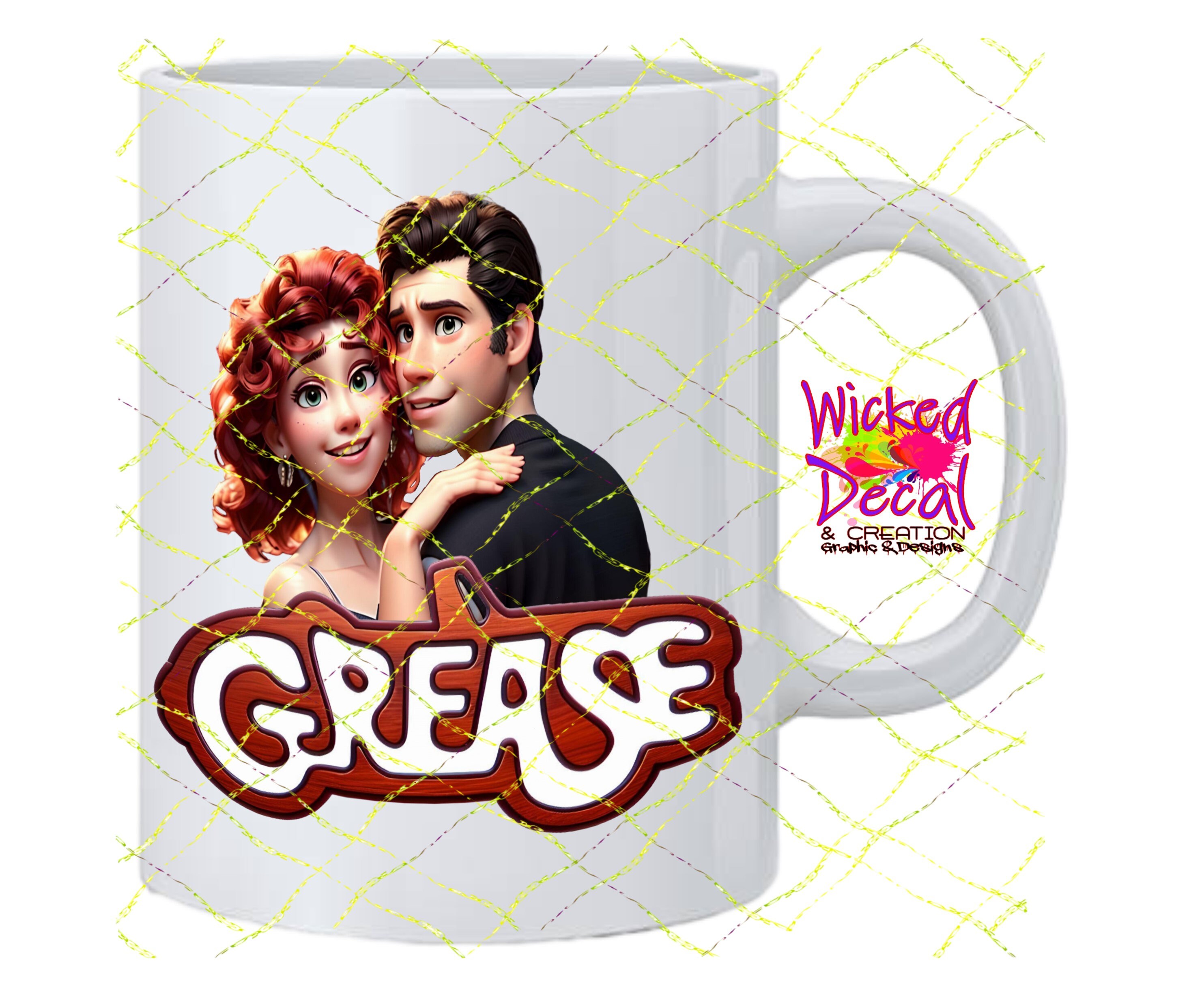 3D Grease Cartoon Digital Download PNG - Etsy