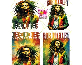 Bob Marley  4 Digital Download PNG