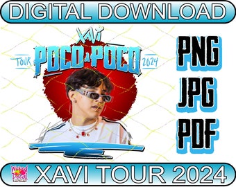 Xavi Tour Poco a Poco Digital PNG 300.dpi Alta Resolución