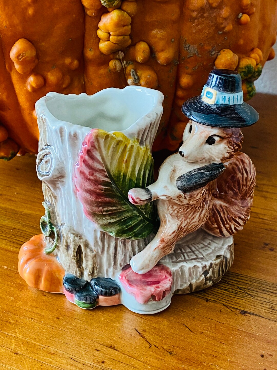 Fitz and Floyd Festive Fox Candle Holder Etsy