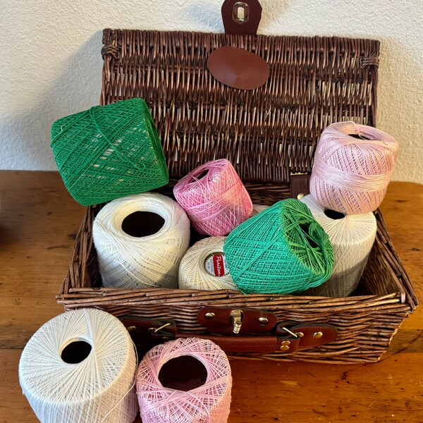 Variety of Crochet Thread Spools 9 to choose