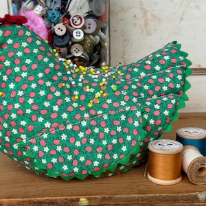 Fabric Hen Pincushion
