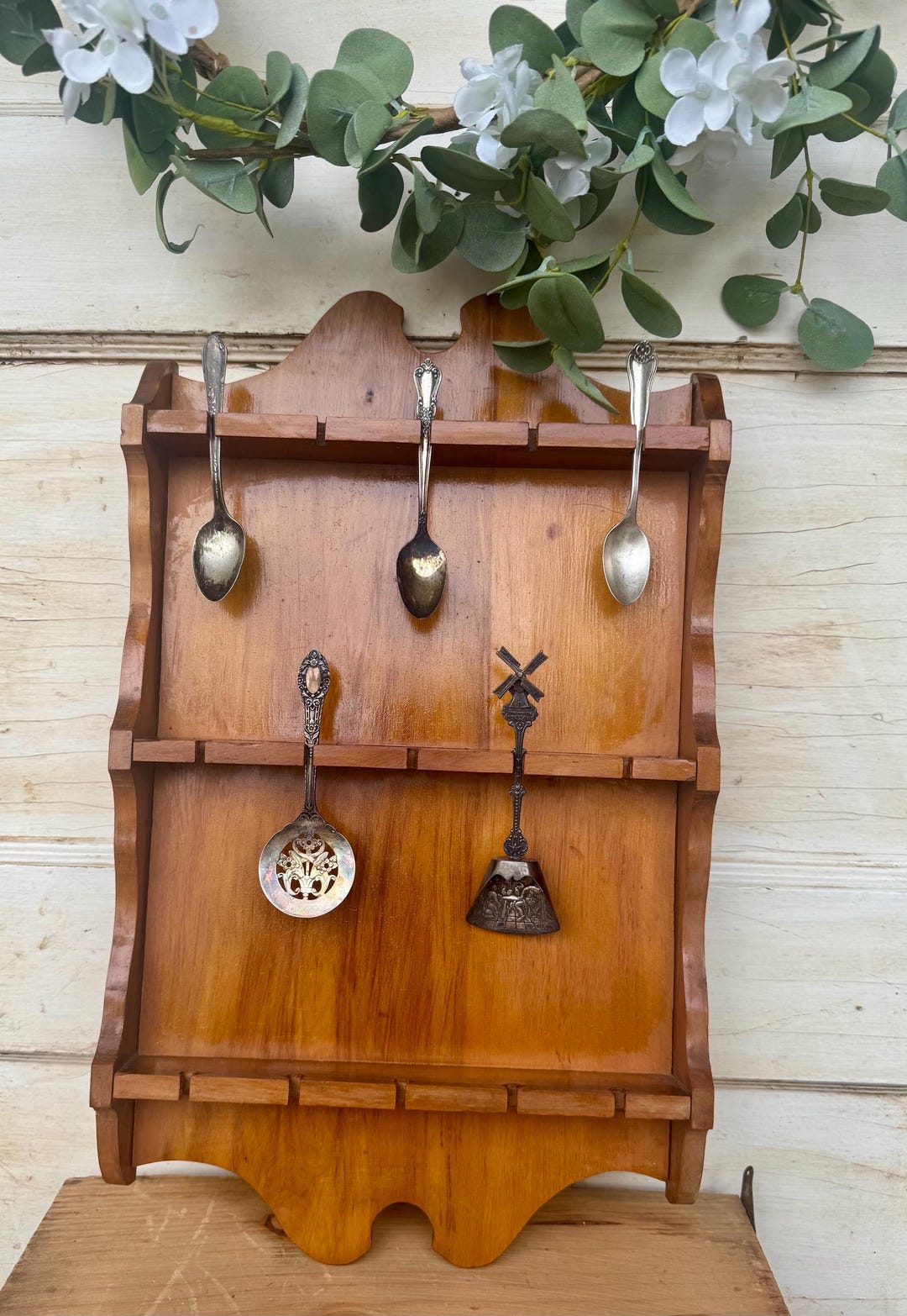 Wooden Spoon Display Rack 15 Slots - Etsy