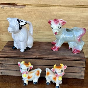 Cow Decor/Creamer/Planter/S&P Your choice