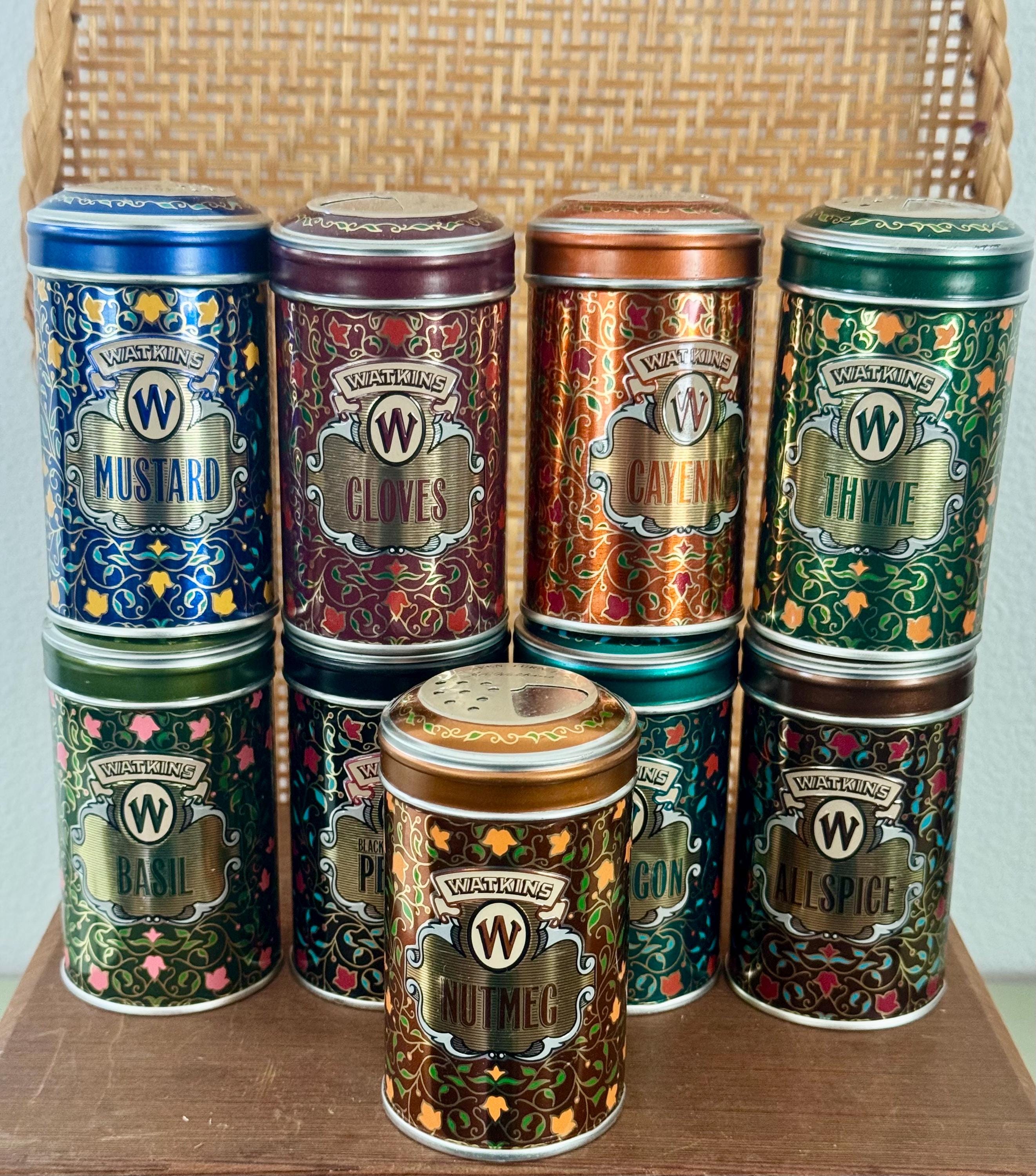 Limited Edition 1987 Watkins Spice Tins 9 to Choose - Etsy