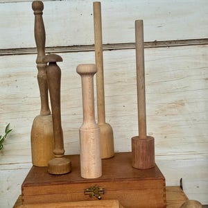 Wooden  Mashers/Pestles 6 to choose