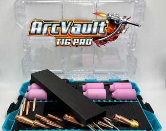 ArcVault TIG Pro - WP-17/18/26 Torch Consumables and Electrode Storage, Standard TIG Welding Accessories Organizer