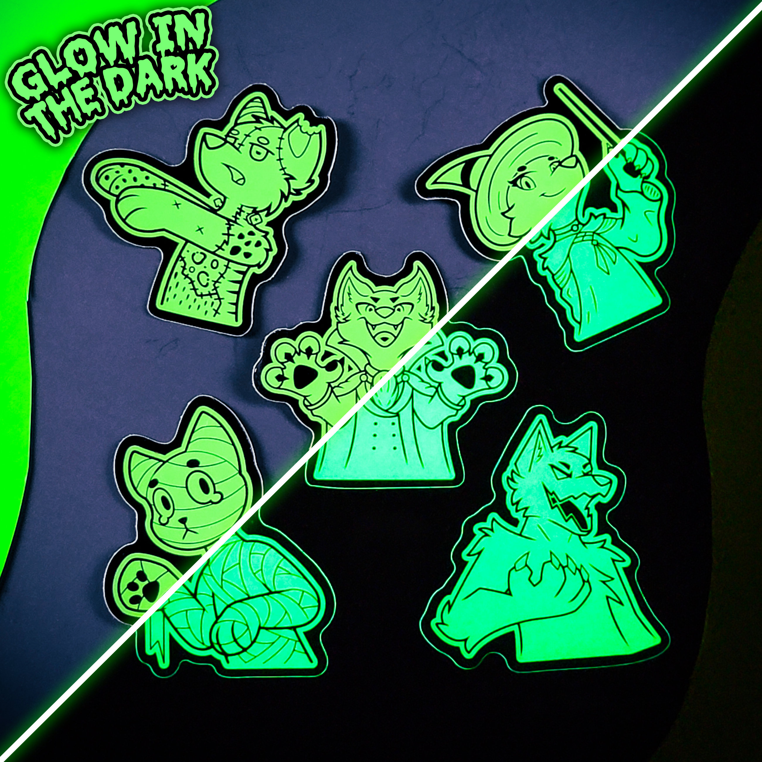 Uv Reactive Stickers 