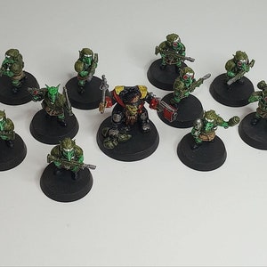 Space Orcs Goblin Guard and Commissar