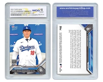 2023 Topps Now YOSHINOBU YAMAMOTO L.A. Dodgers Rookie Card #OS25 gem-MINT 10