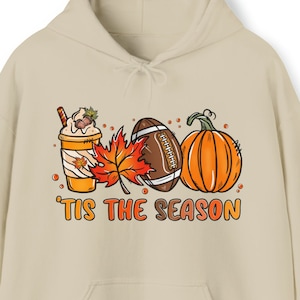 Tis the Season - Herbstfarbenes Kapuzensweatshirt